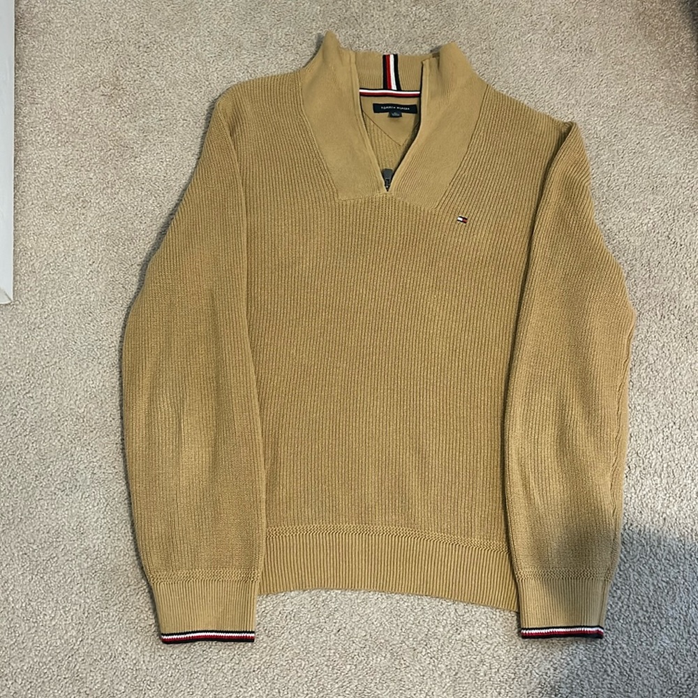 Mens Tommy Hilfiger Quarter Zip Sweater